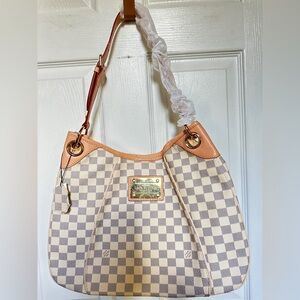 Stylish Damier Asur Checkered Shoulder Bag
